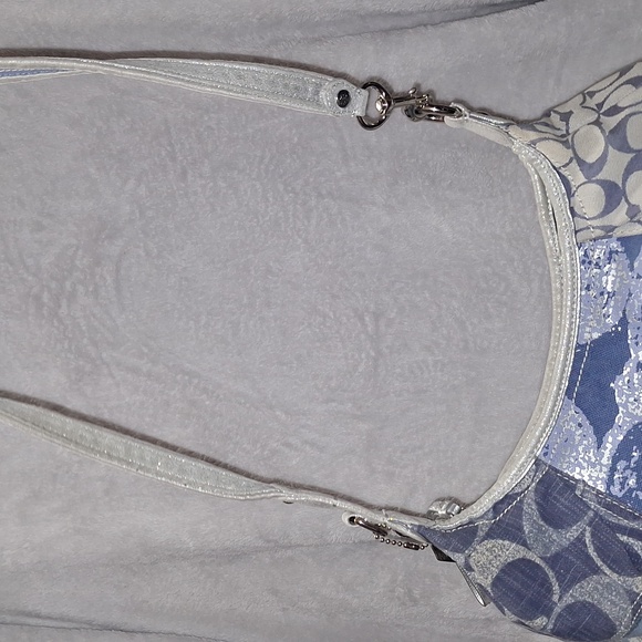 Coach Poppy Denim Patchwork Hobo - Picture 13 of 14